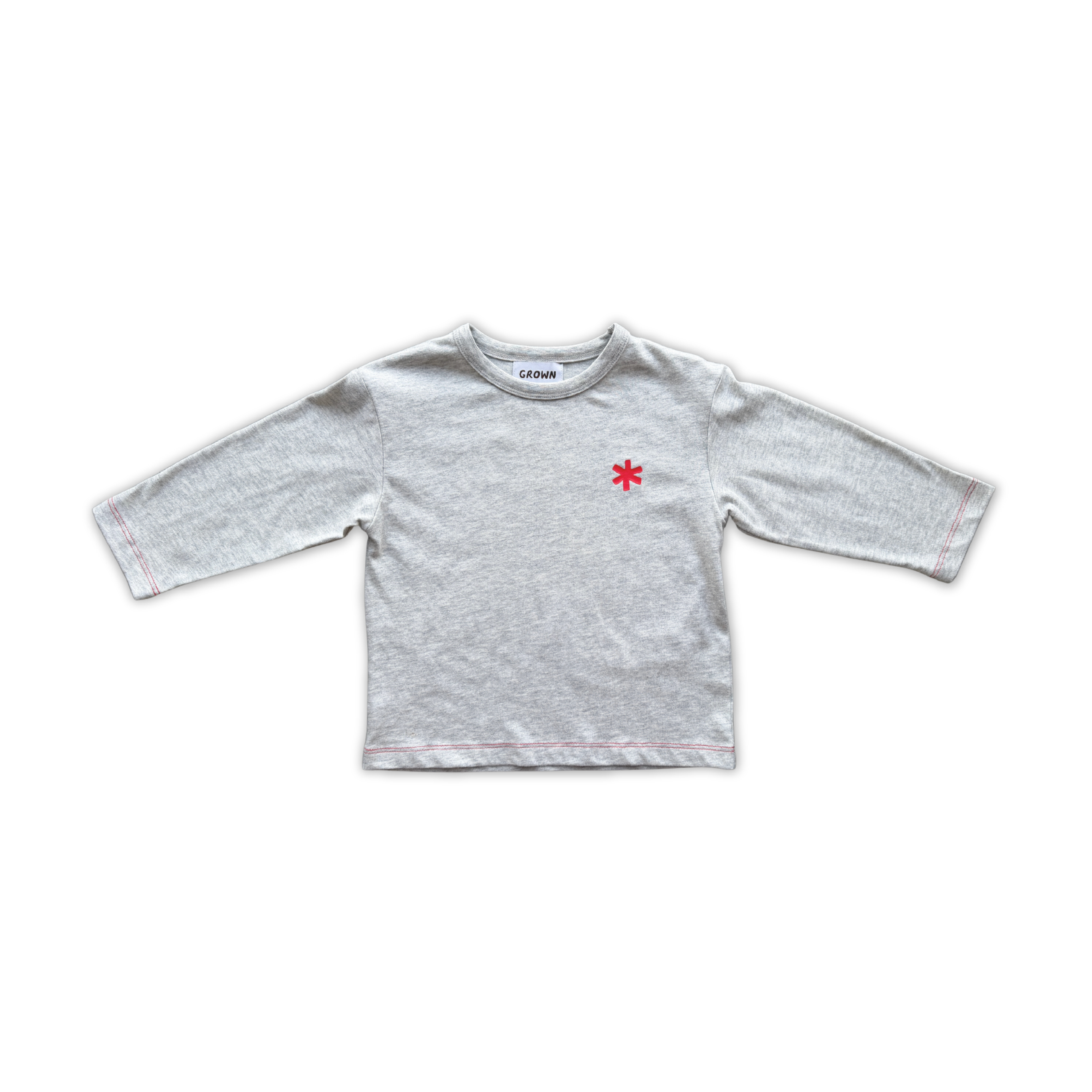 Organic Have A Nice Day Longsleeve Tee - Grey