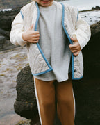 Quilted Reversible Vest - Denim & Paint