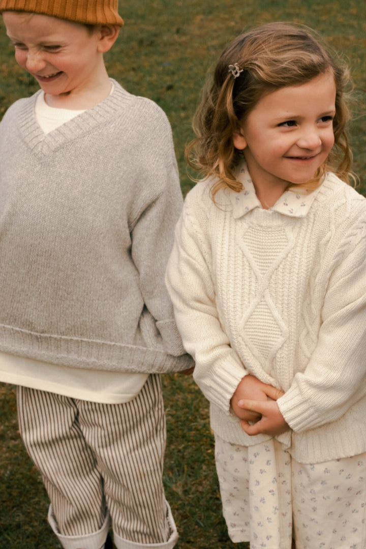 Grown Collar Dress - Garden