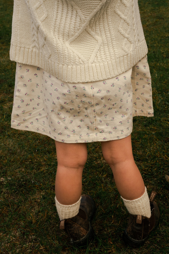 Grown Collar Dress - Garden