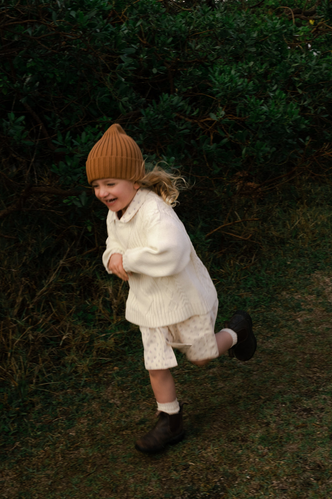 Grown Chunky Cable Knit Pull Over - Milk
