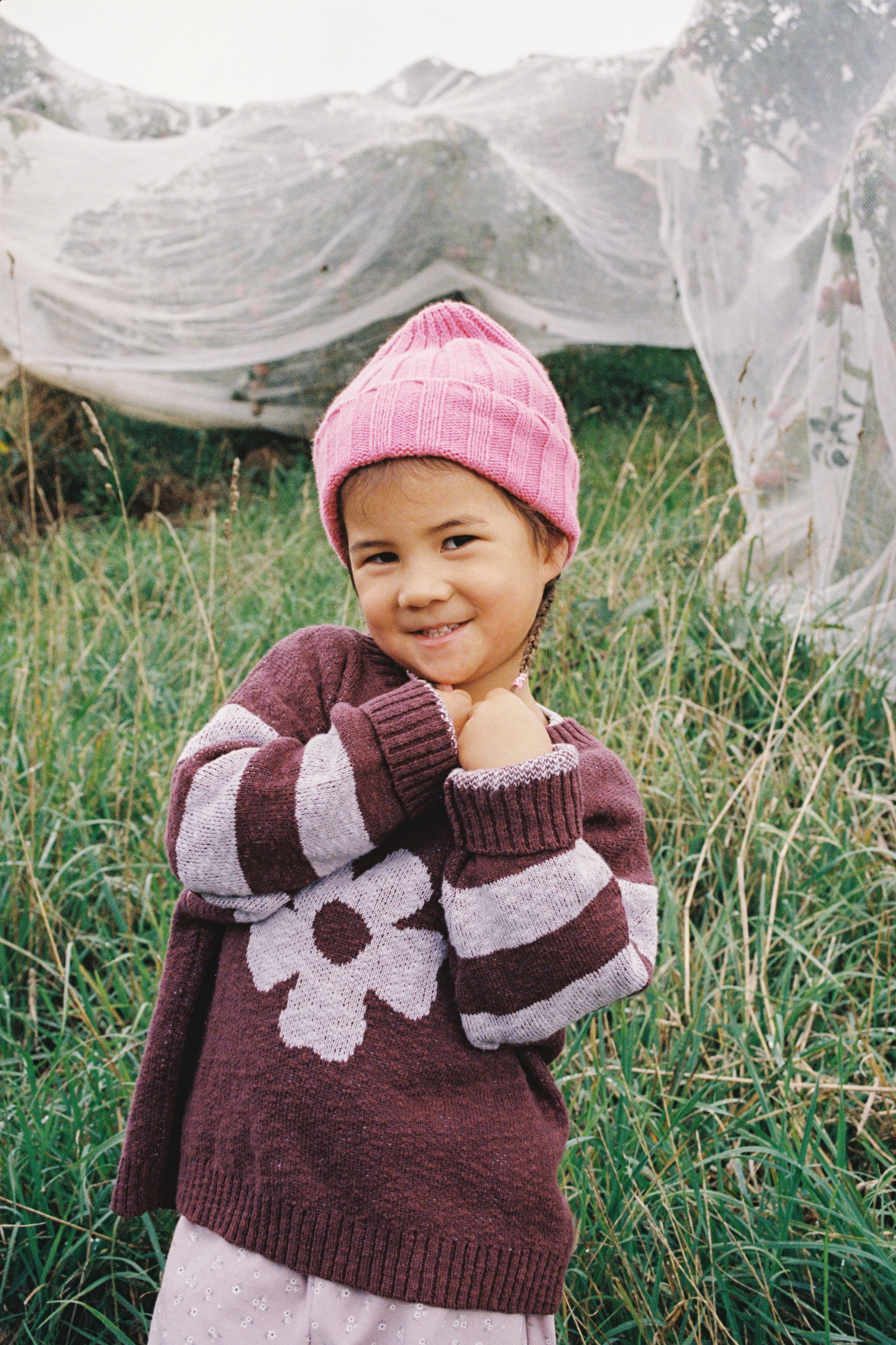 Bloom Knit Pull Over - Plum