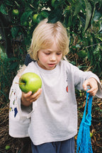 Organic Fruit Salad Longsleeve Tee - Grey Marle