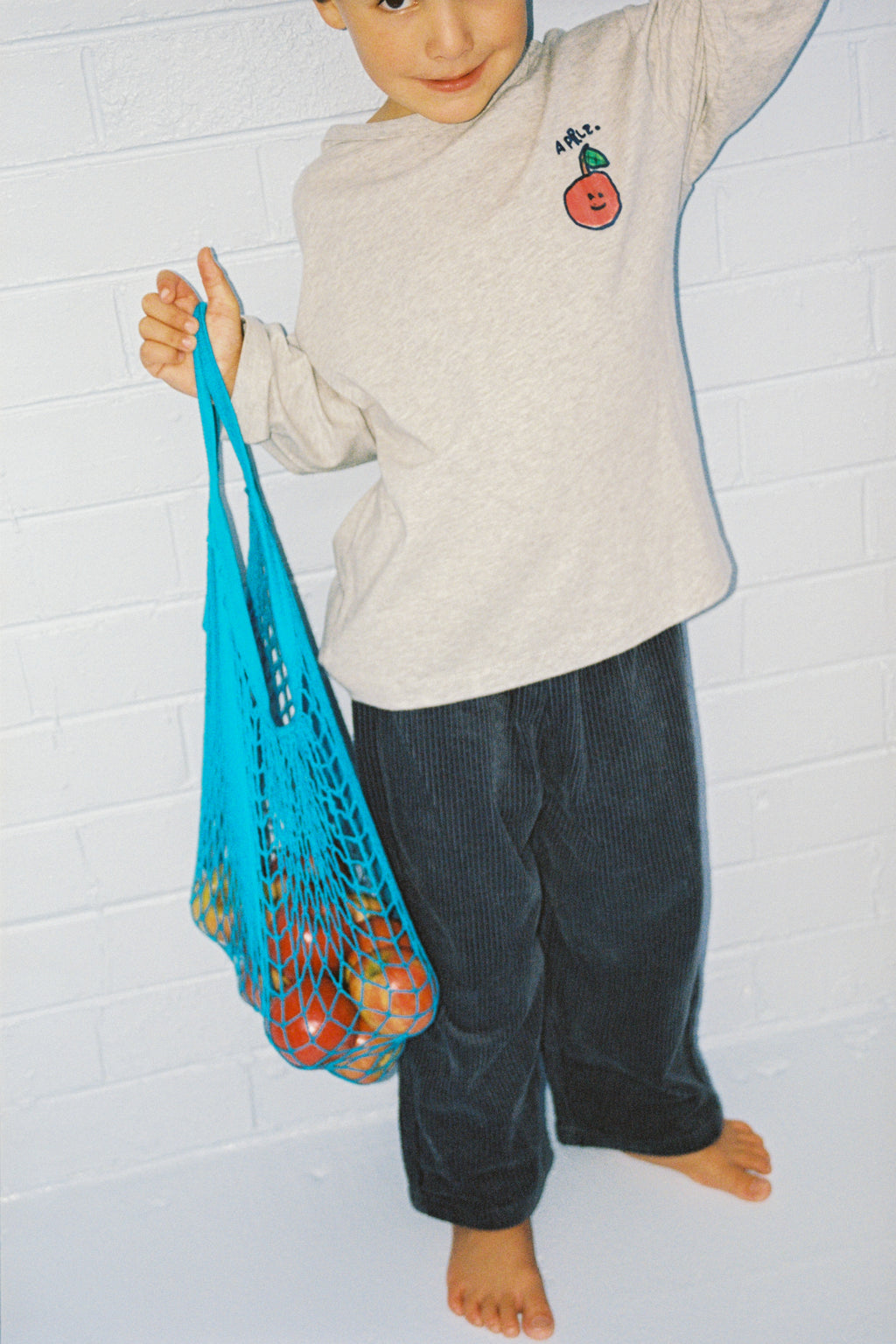 Organic Everyday Cord Pants - Charcoal
