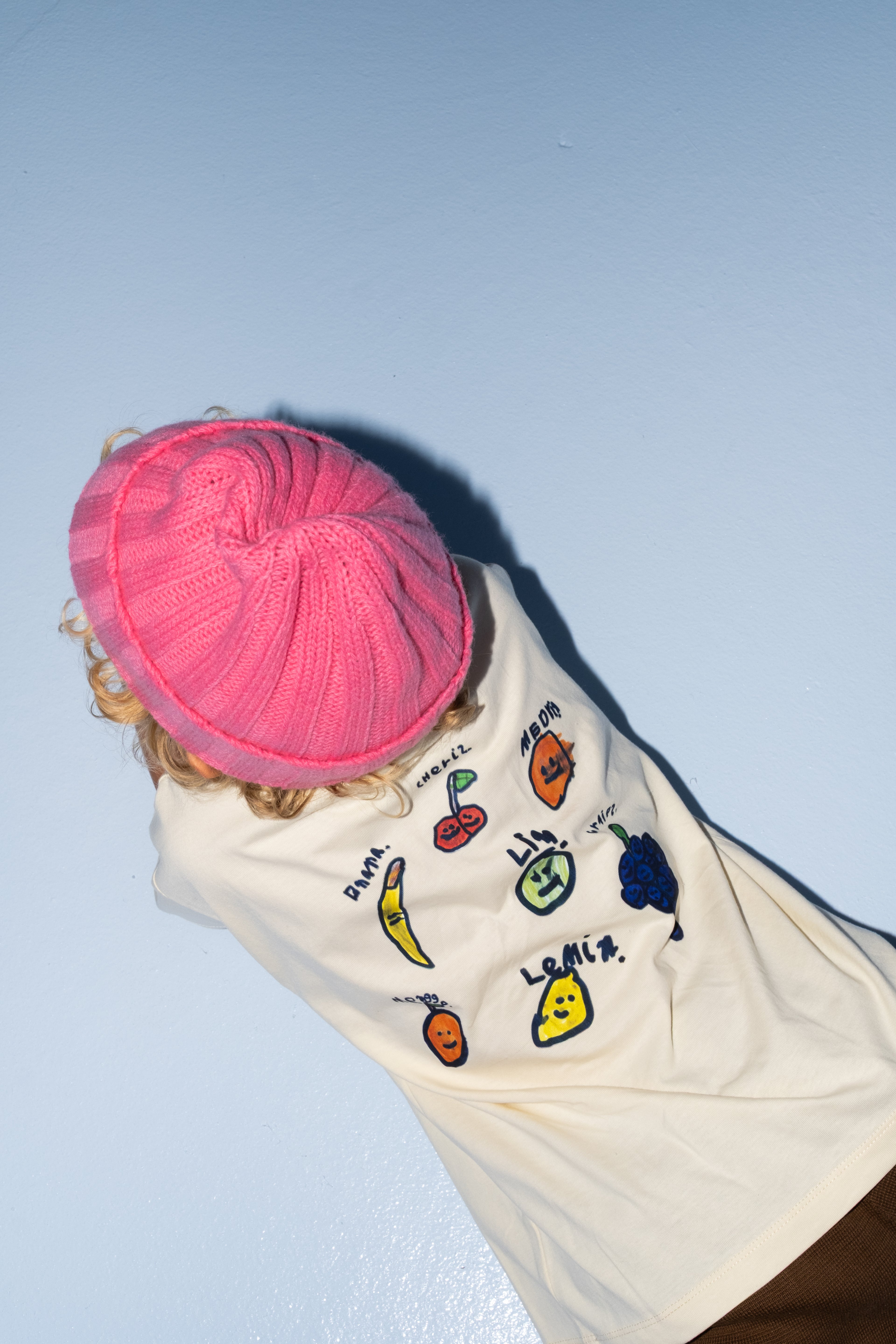 Organic Fruit Salad Tee - Milk