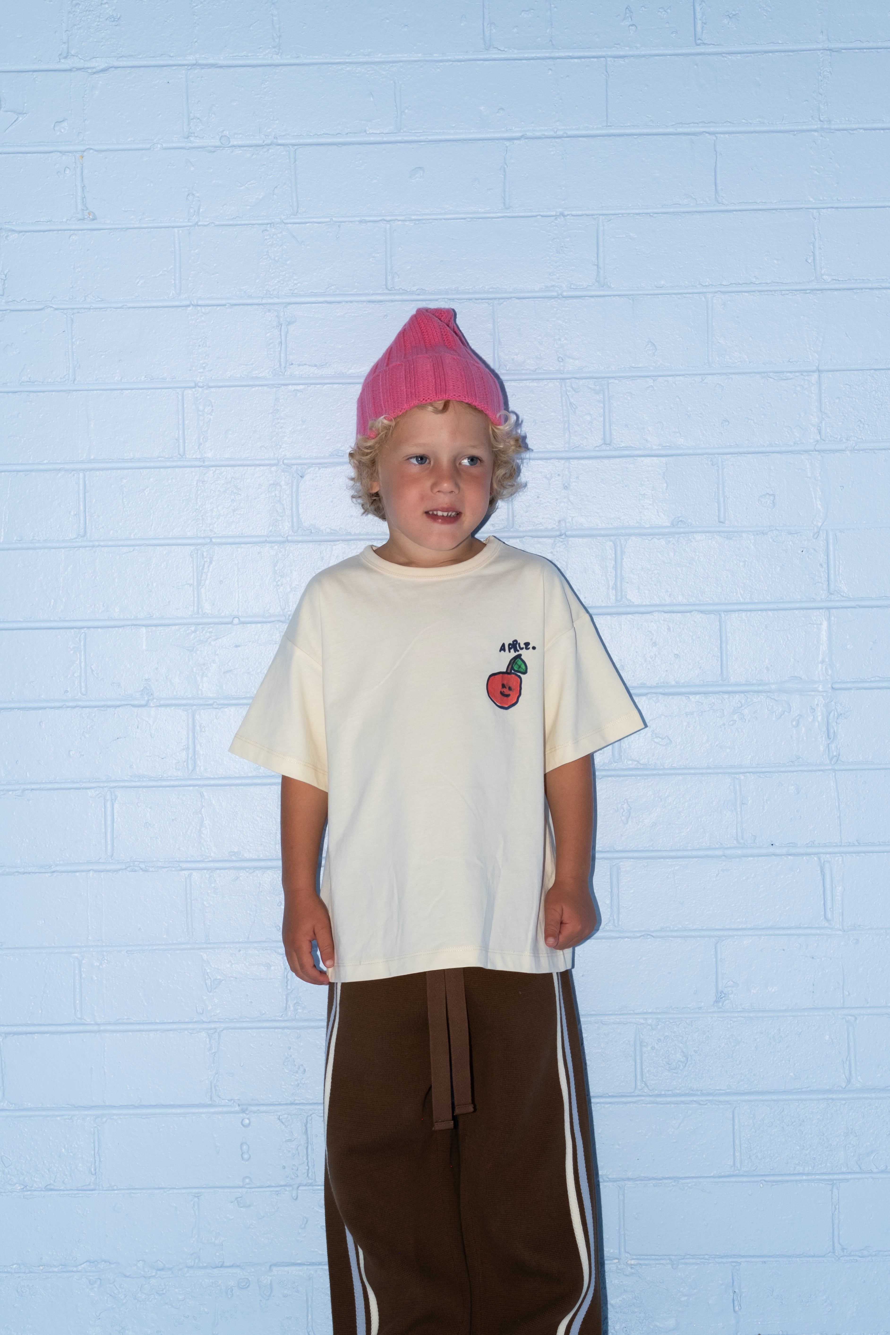 Organic Fruit Salad Tee - Milk