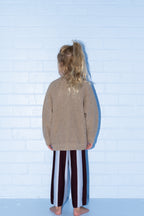 Organic Speckle Knit Cardigan - Oatmilk