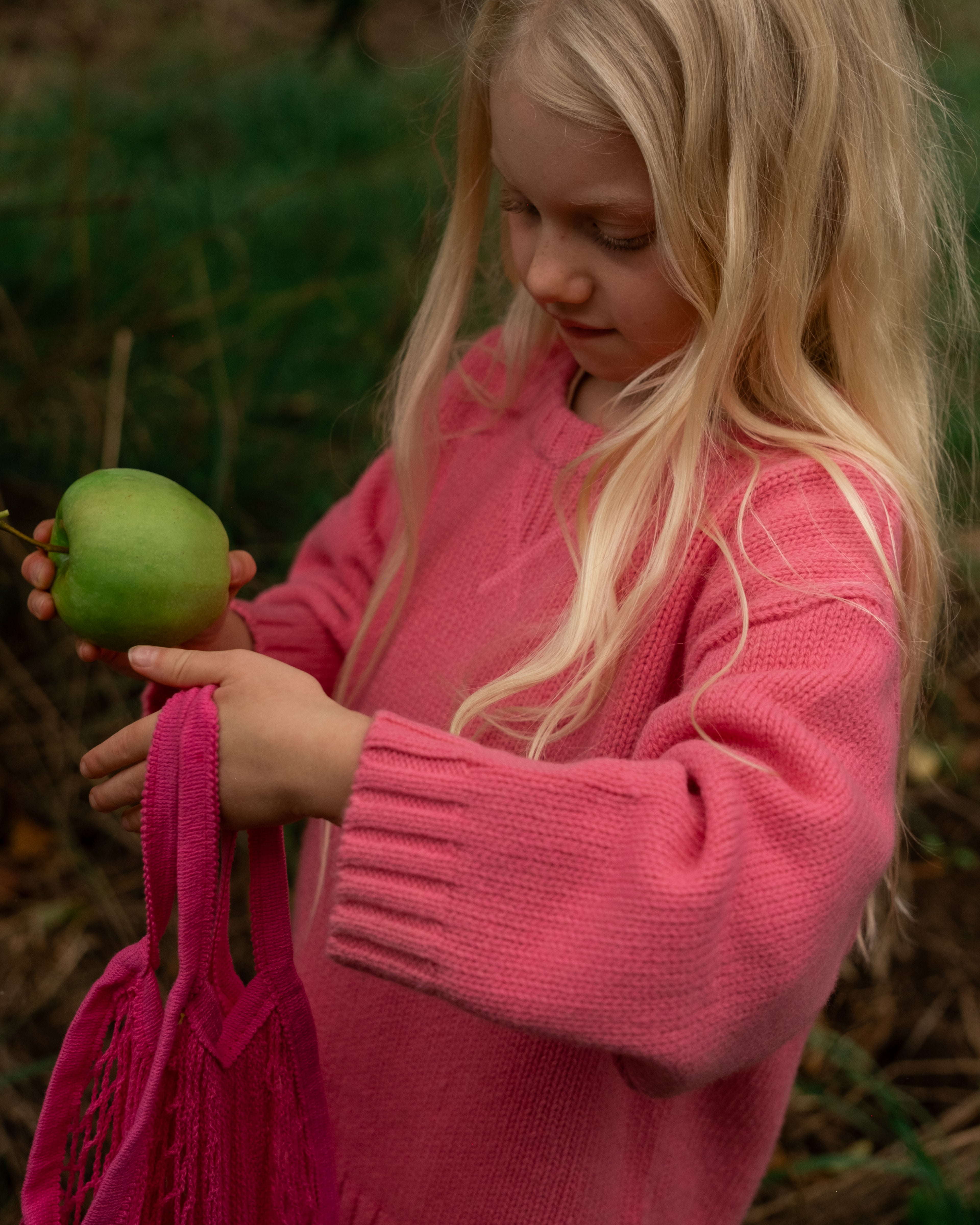 Merino Blend Knit Pull Over - Raspberry
