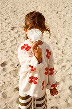 Knitted Posy Pull Over - Milk