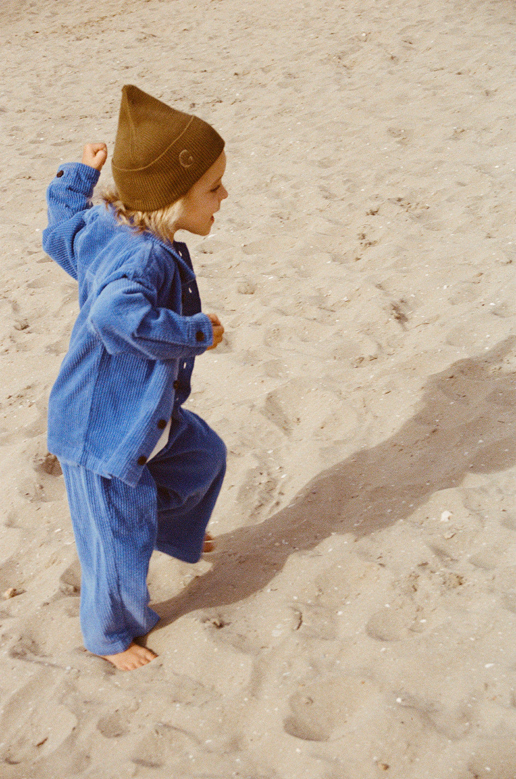 Organic Ribbed Super Pixie Beanie - Coffee