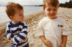Stripe Long Sleeve Knitted Tee - Sea