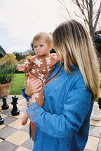 Ladies Organic Embroidery Denim Shirt Jacket - Starlight
