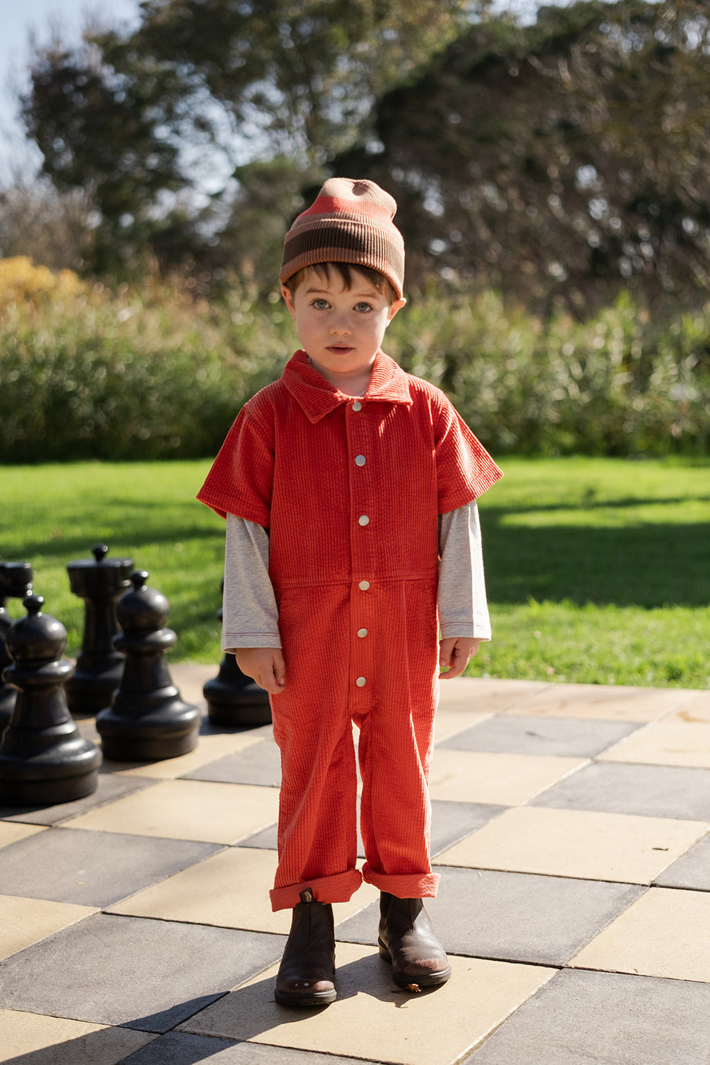 Organic Cord Boilersuit - Sauce