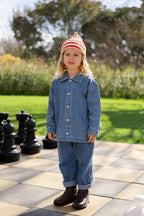 Organic Starlight Embroidery Denim Pant