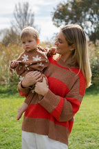 Organic Knit Zip Starsuit - Starlight