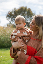 Organic Knit Zip Starsuit - Starlight
