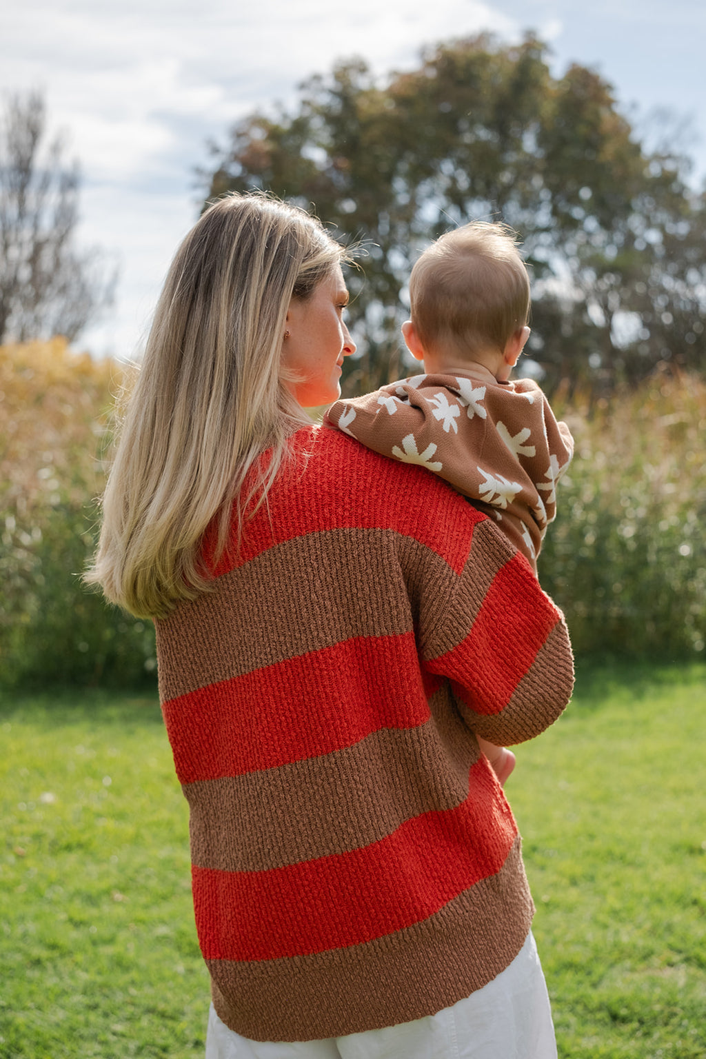 Ladies Organic Textured Rib Pull Over - Earth & Sauce