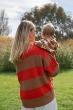 Ladies Organic Textured Rib Pull Over - Earth & Sauce