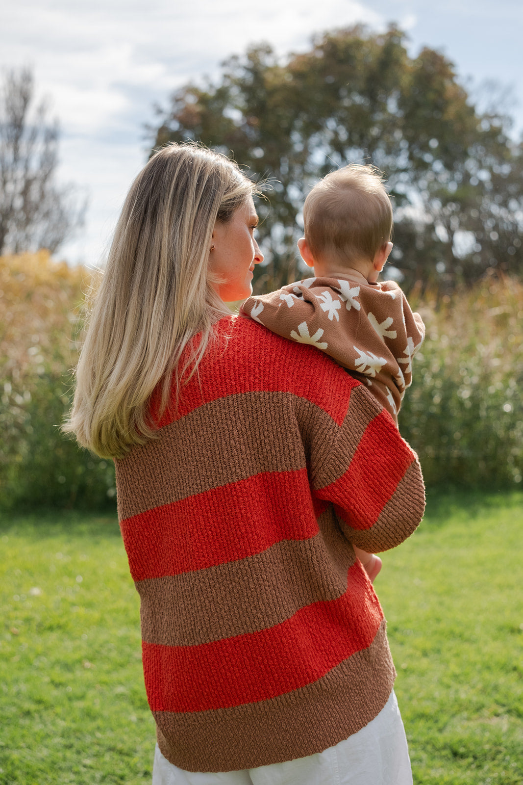 Ladies Organic Textured Rib Pull Over - Earth & Sauce