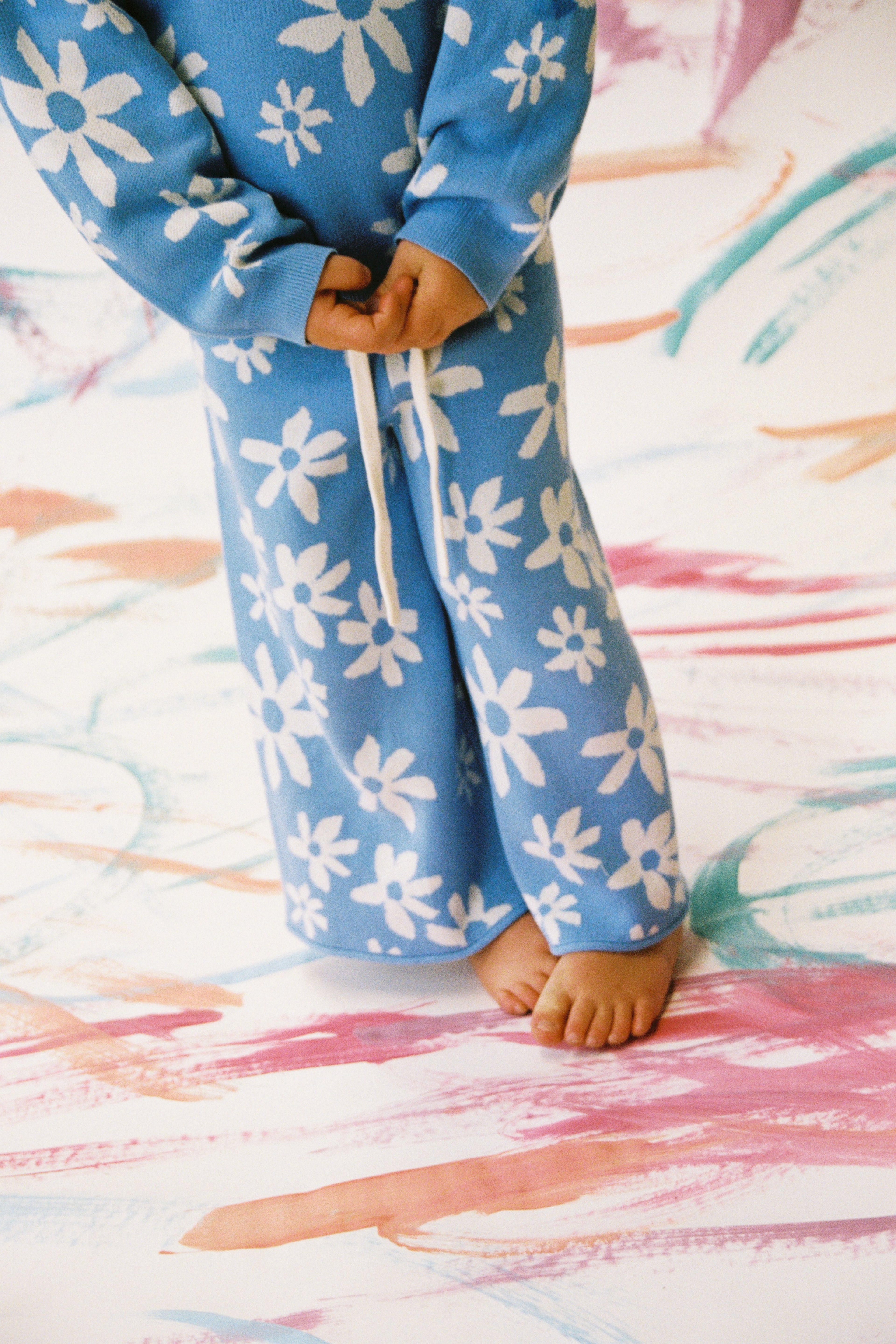 Organic Knit Pant - Wild Flower