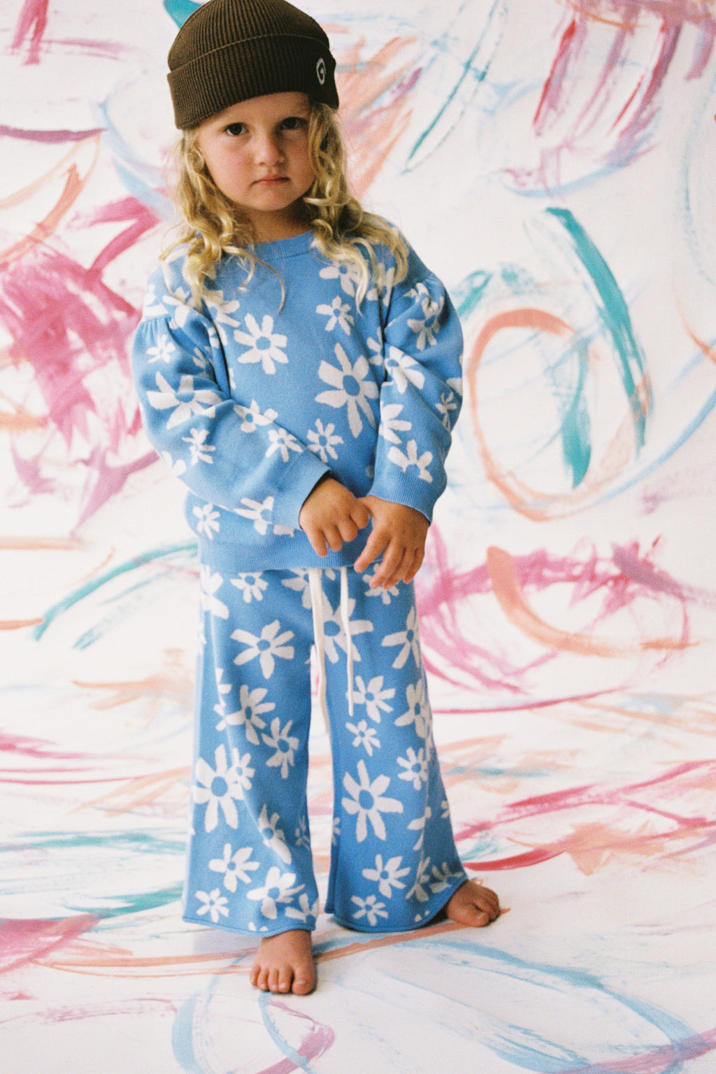 Organic Knit Pant - Wild Flower