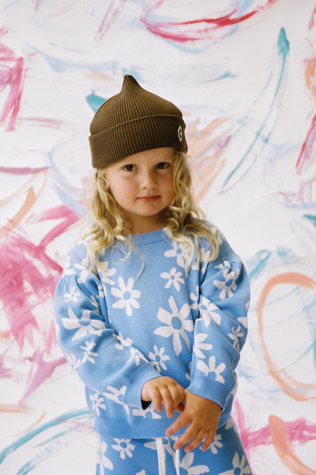 Organic Knit Pull Over - Wild Flower