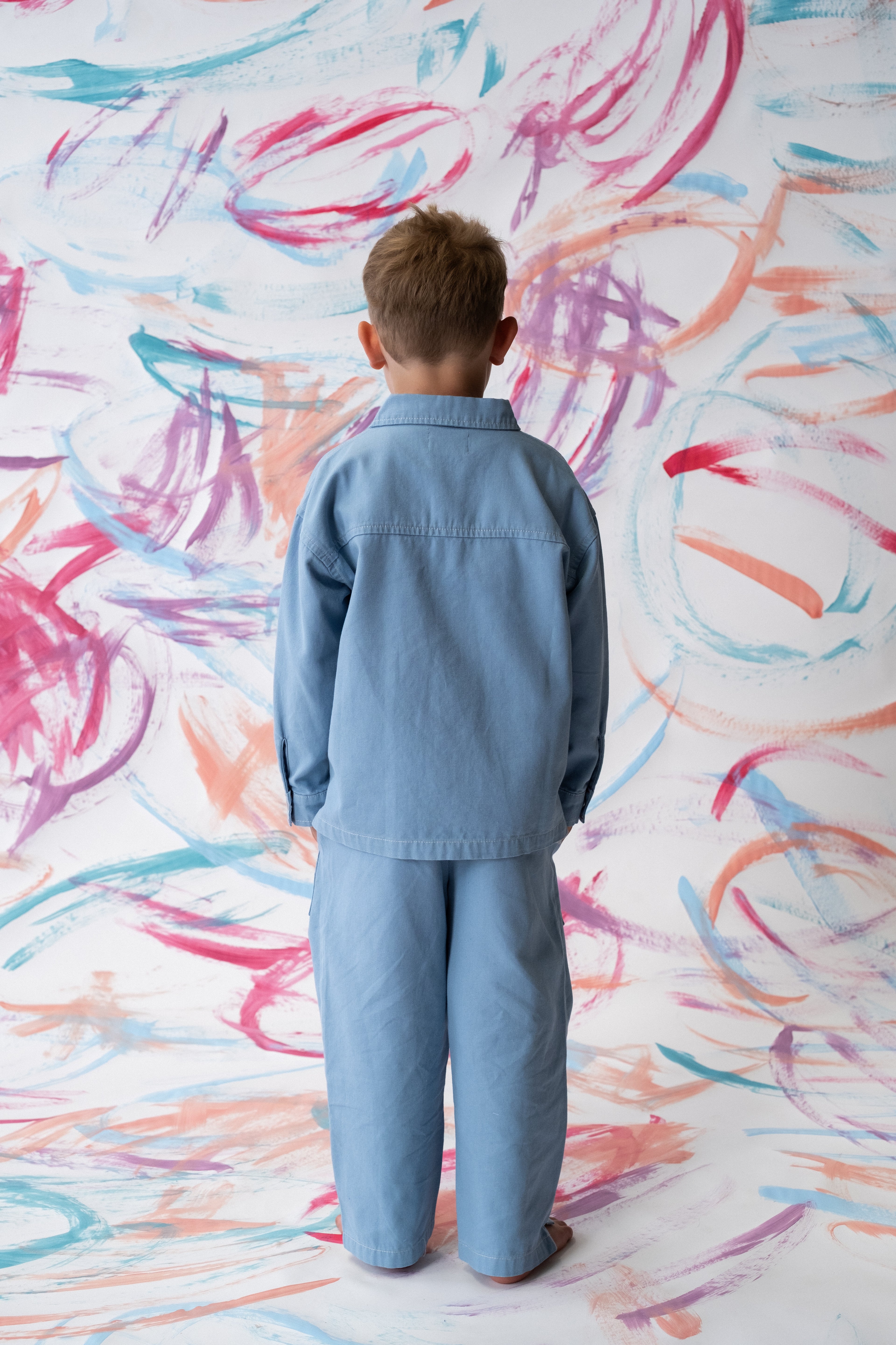 Organic Canvas Utility Pocket Pant - Duck Egg