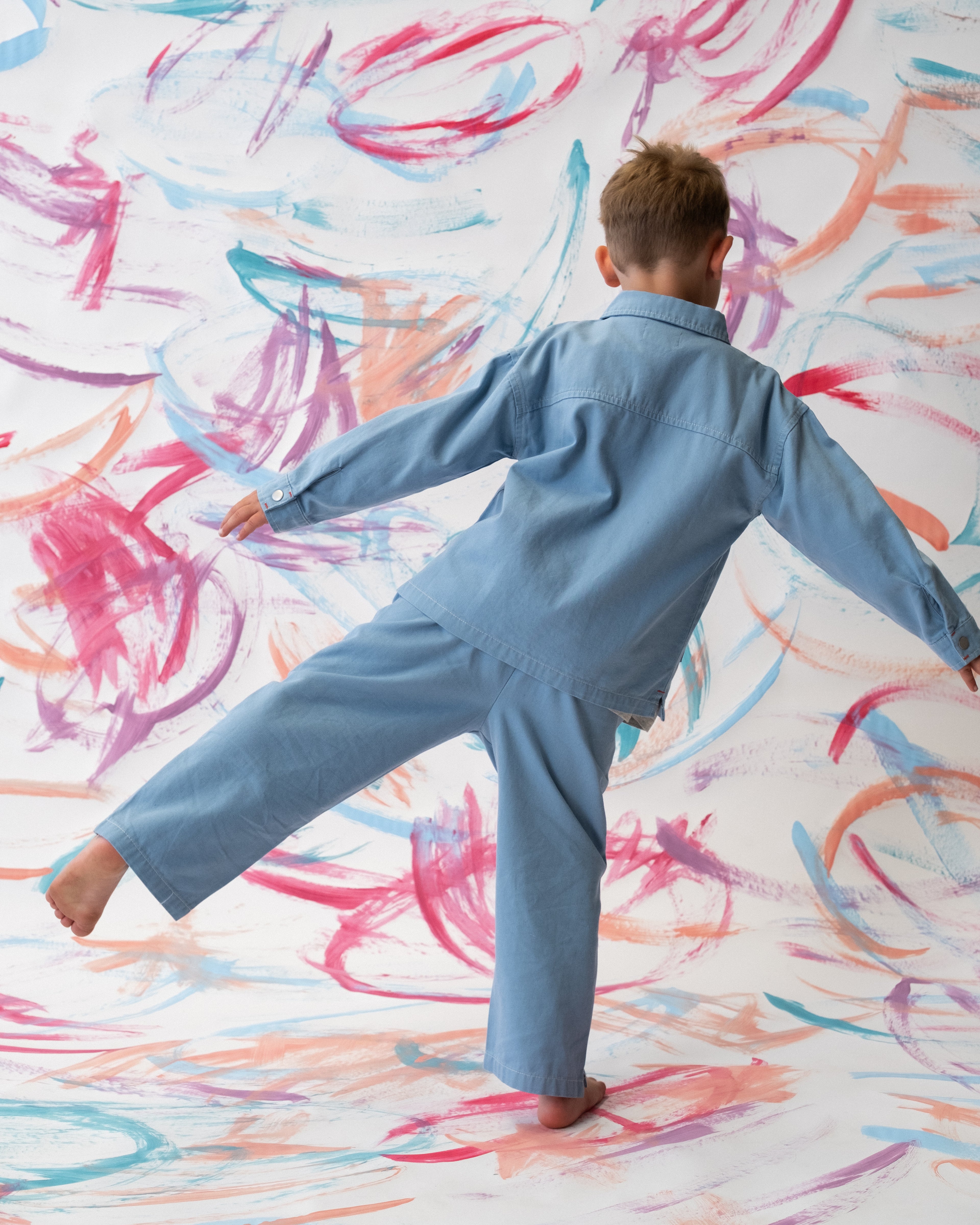 Organic Canvas Utility Pocket Pant - Duck Egg