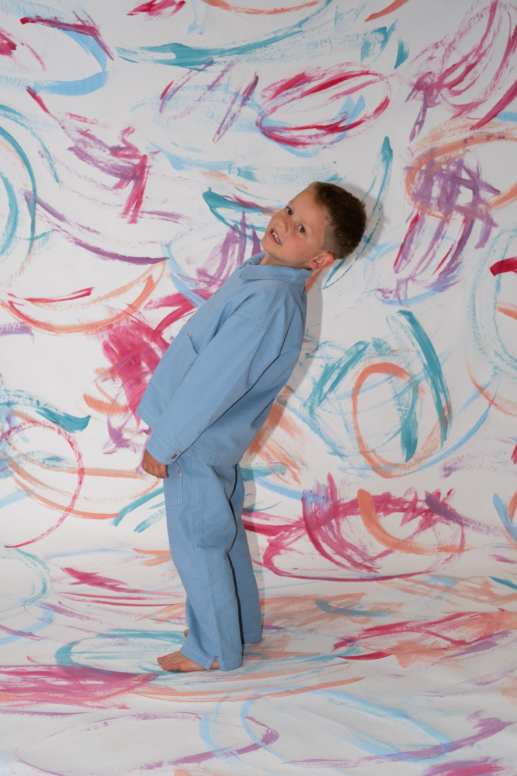 Organic Canvas Utility Pocket Pant - Duck Egg