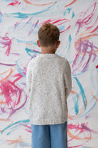 Organic Seam Longsleeve Knit Tee - Grey Marle