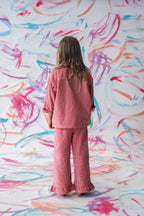 Organic Cord Shirt Jacket - Sorbet