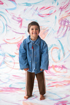 Quilted Denim Jacket - Swirl
