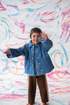 Quilted Denim Jacket - Swirl