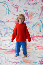 Organic Textured Boucle Knit Pull Over - Sauce