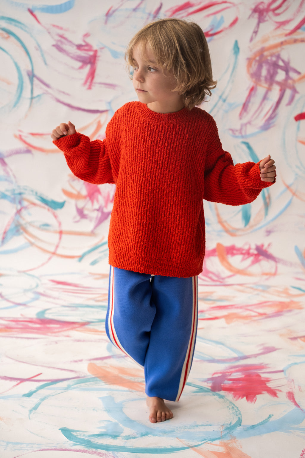 Organic Tape Milano Knit Pant - Cobalt