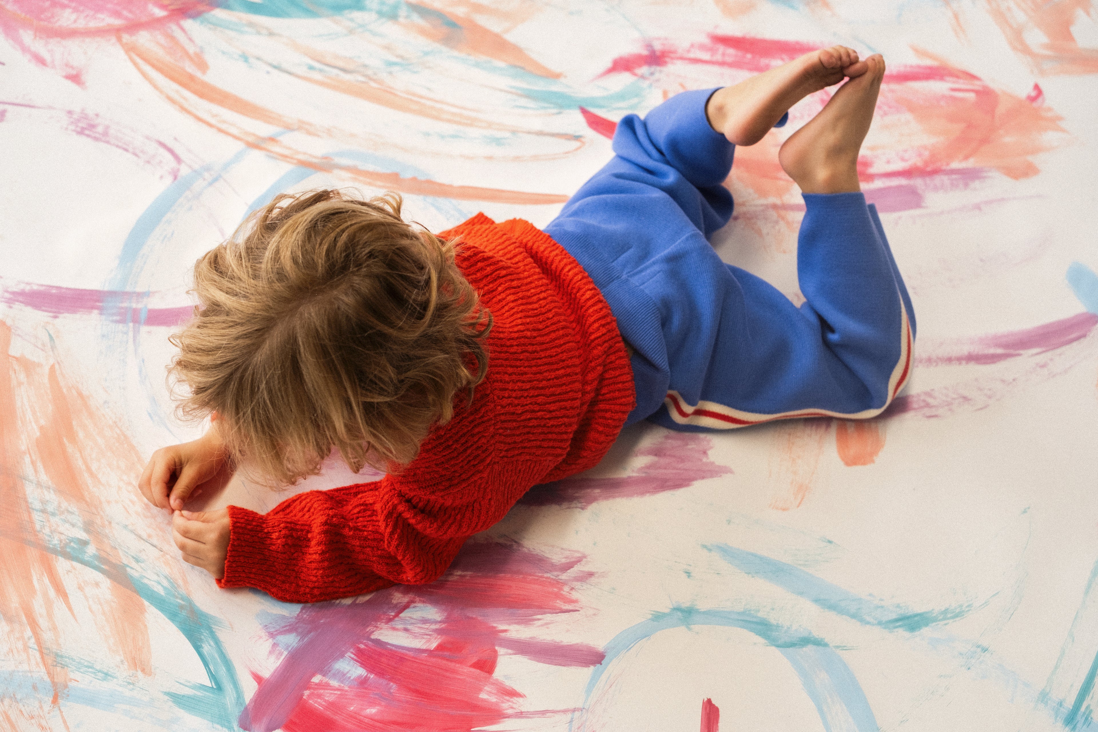 Organic Tape Milano Knit Pant - Cobalt