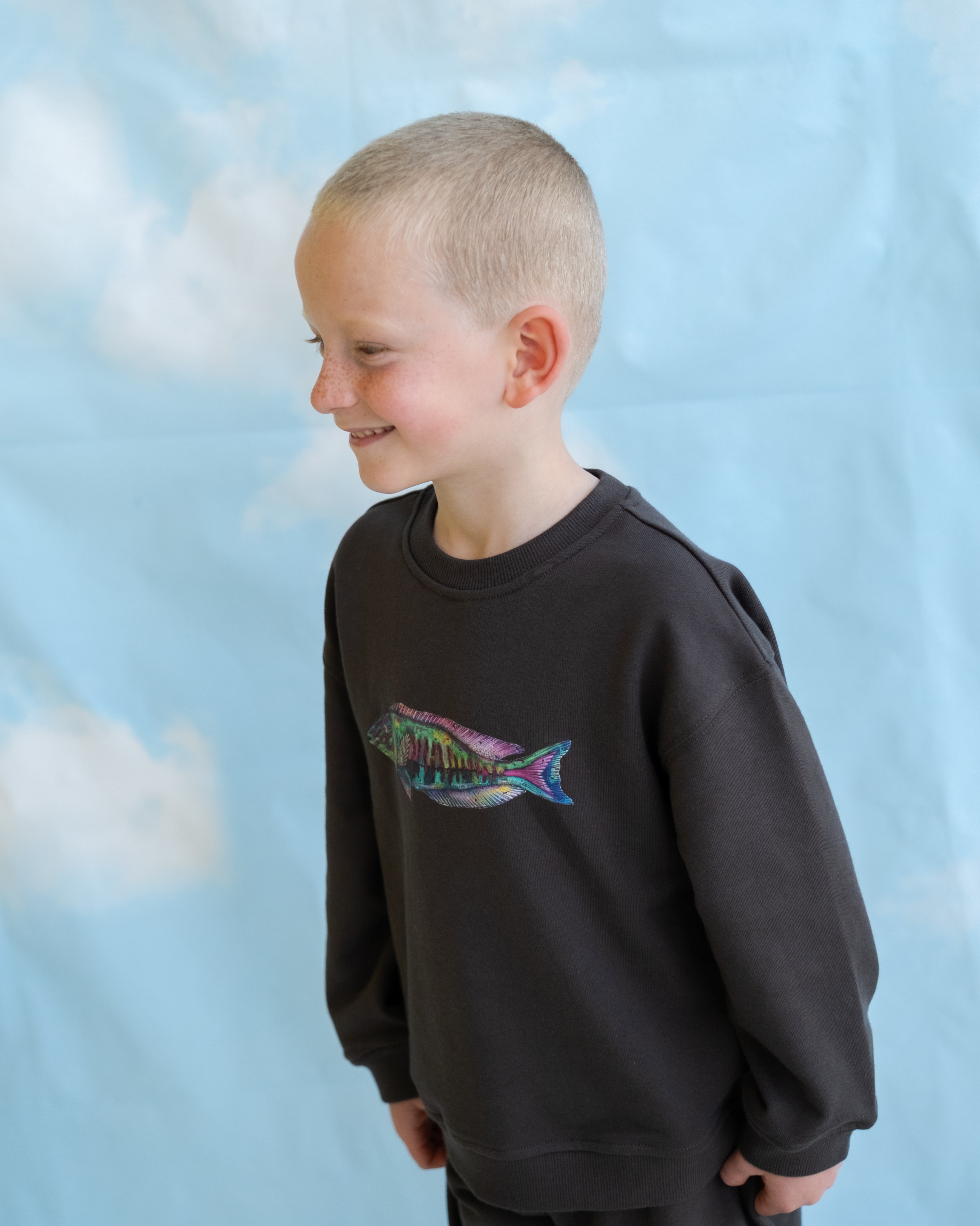 Parrot Fish Jumper - Ash