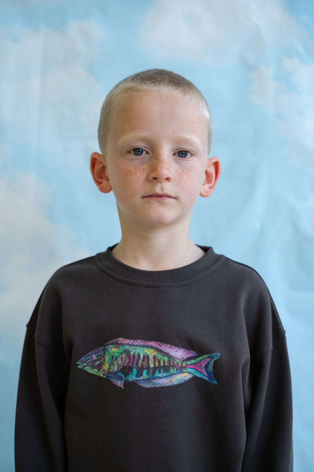 Parrot Fish Jumper - Ash