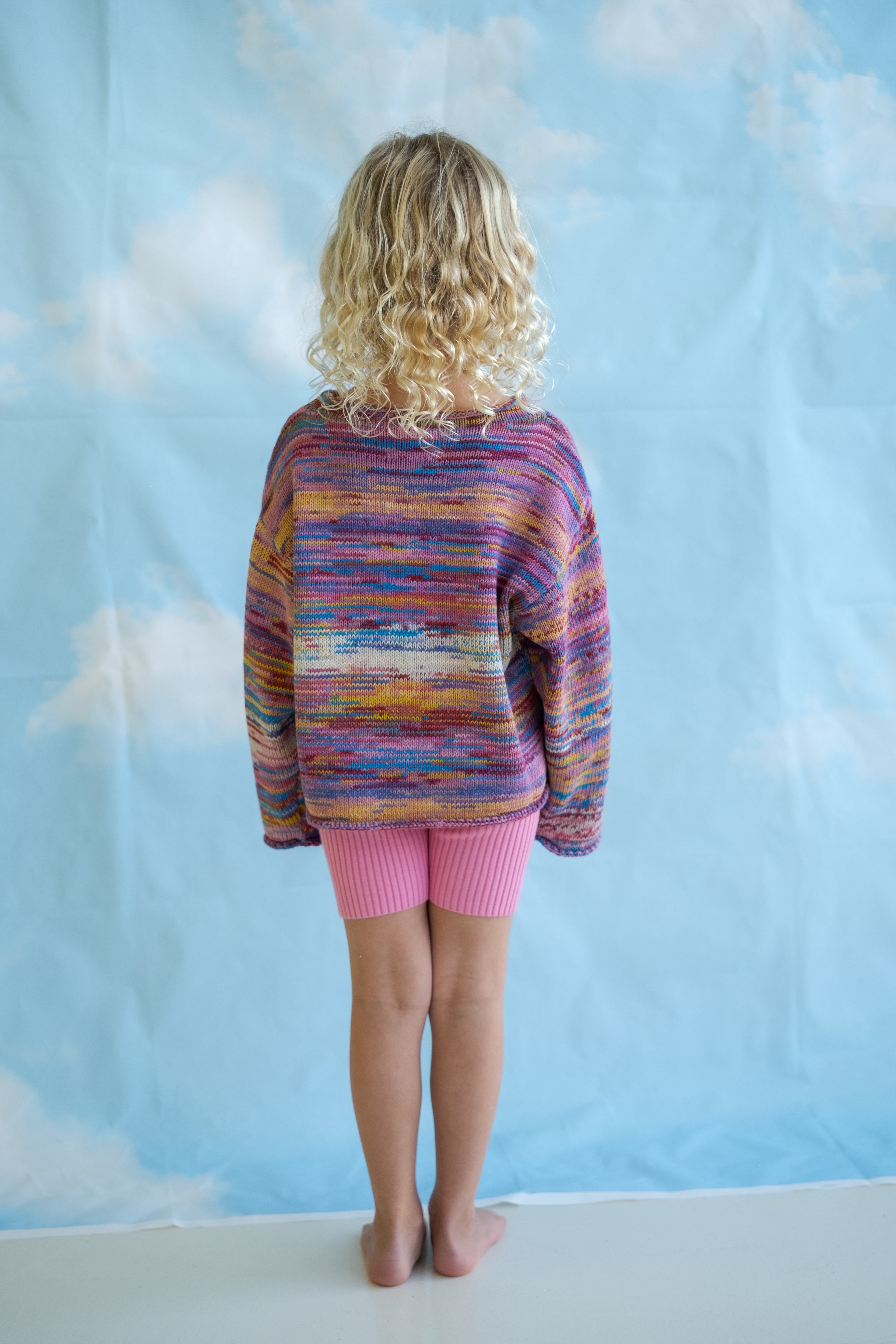 Organic Ribbed Essential Bike Shorts - Floss