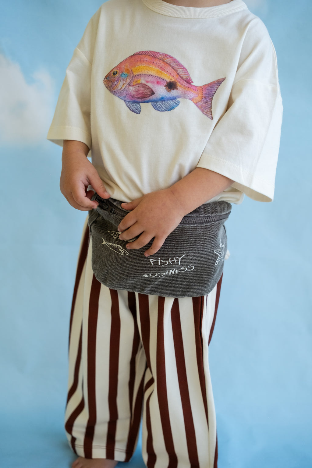 Perch Fish Tee - Cream