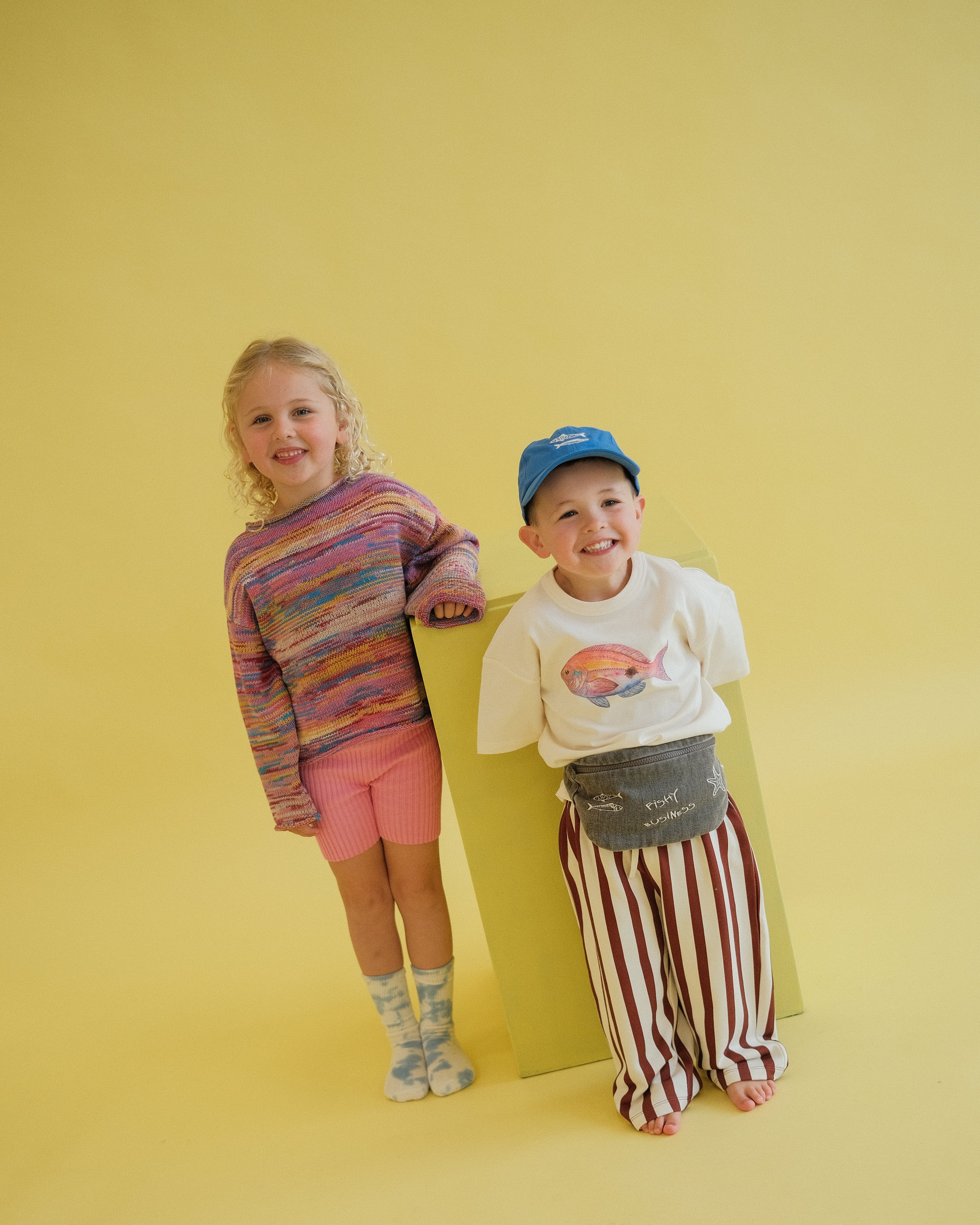 Knitted Pull Over - Rainbow