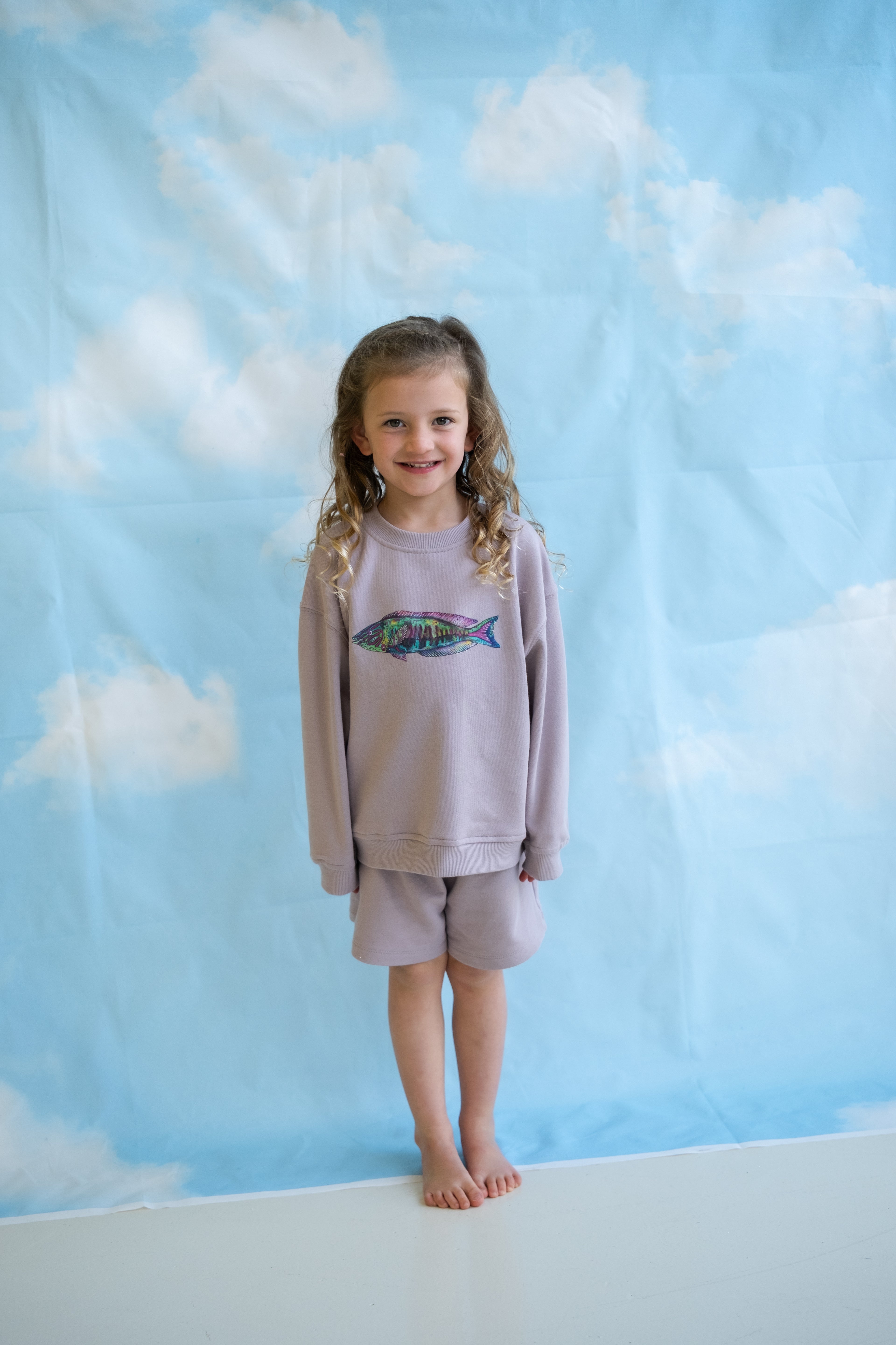 Parrot Fish Shorts - Grape
