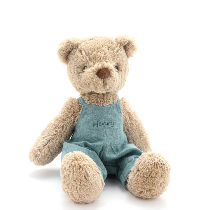 Personalised Honey Bear Overalls - Blue