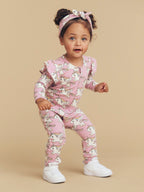 Magical Unicorn Frill Romper - Orchid