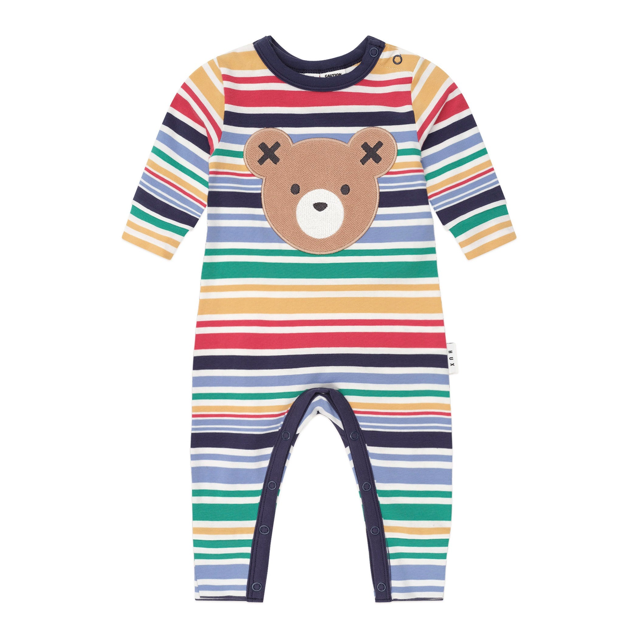 Rainbow Stripe Huxbear Romper
