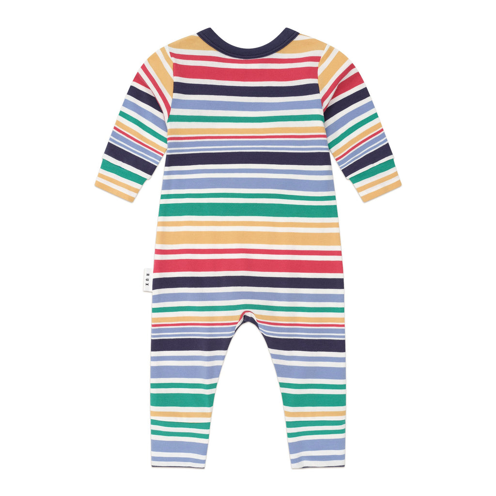 Rainbow Stripe Huxbear Romper
