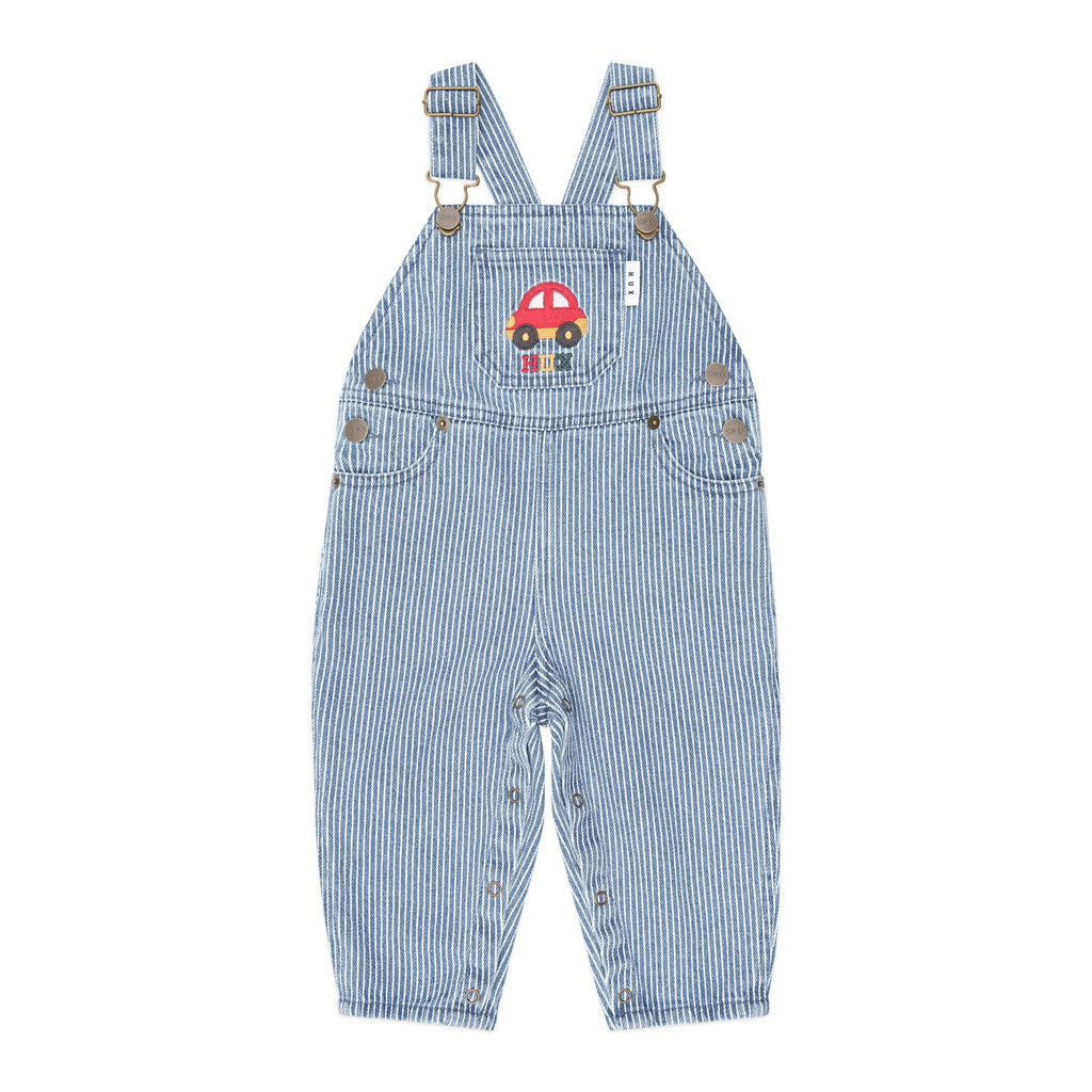 Car Denim Stripe Overalls
