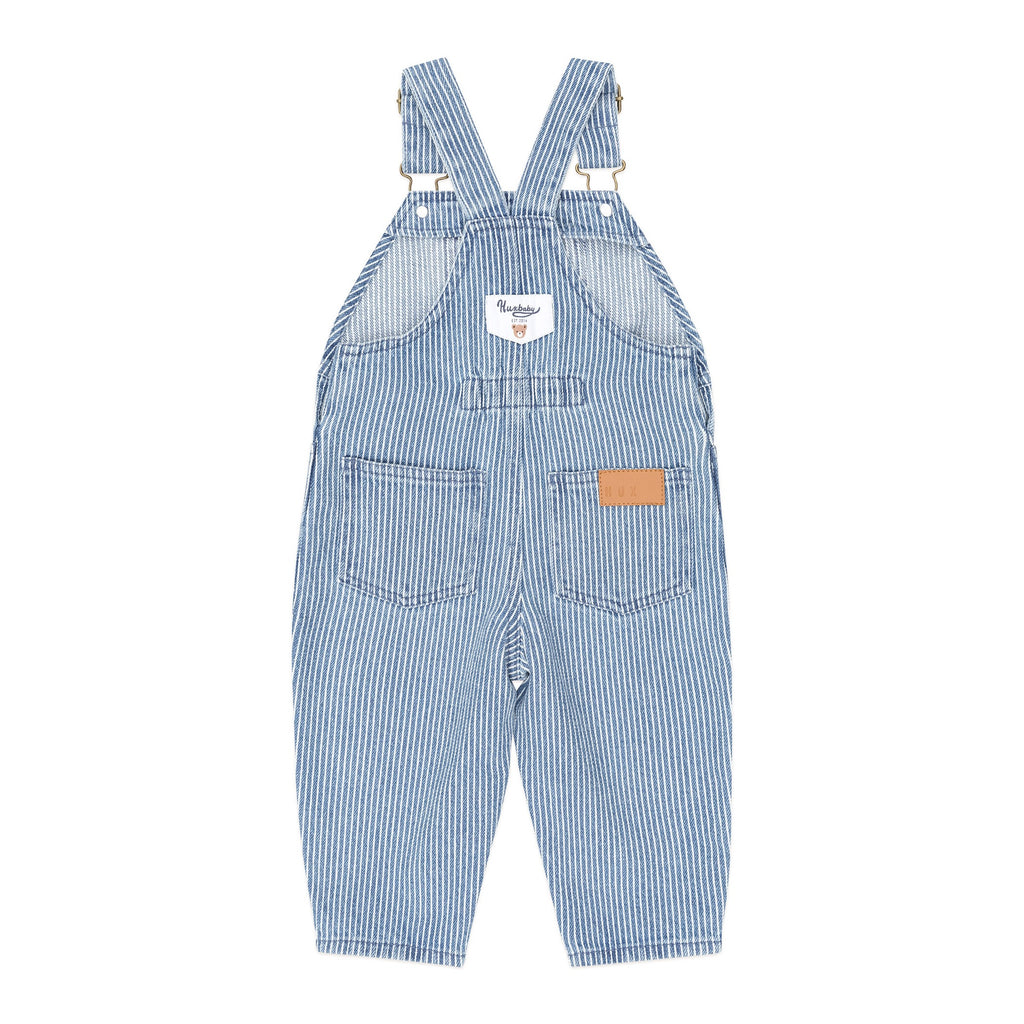 Car Denim Stripe Overalls