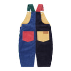 Colour Block Cord Overalls