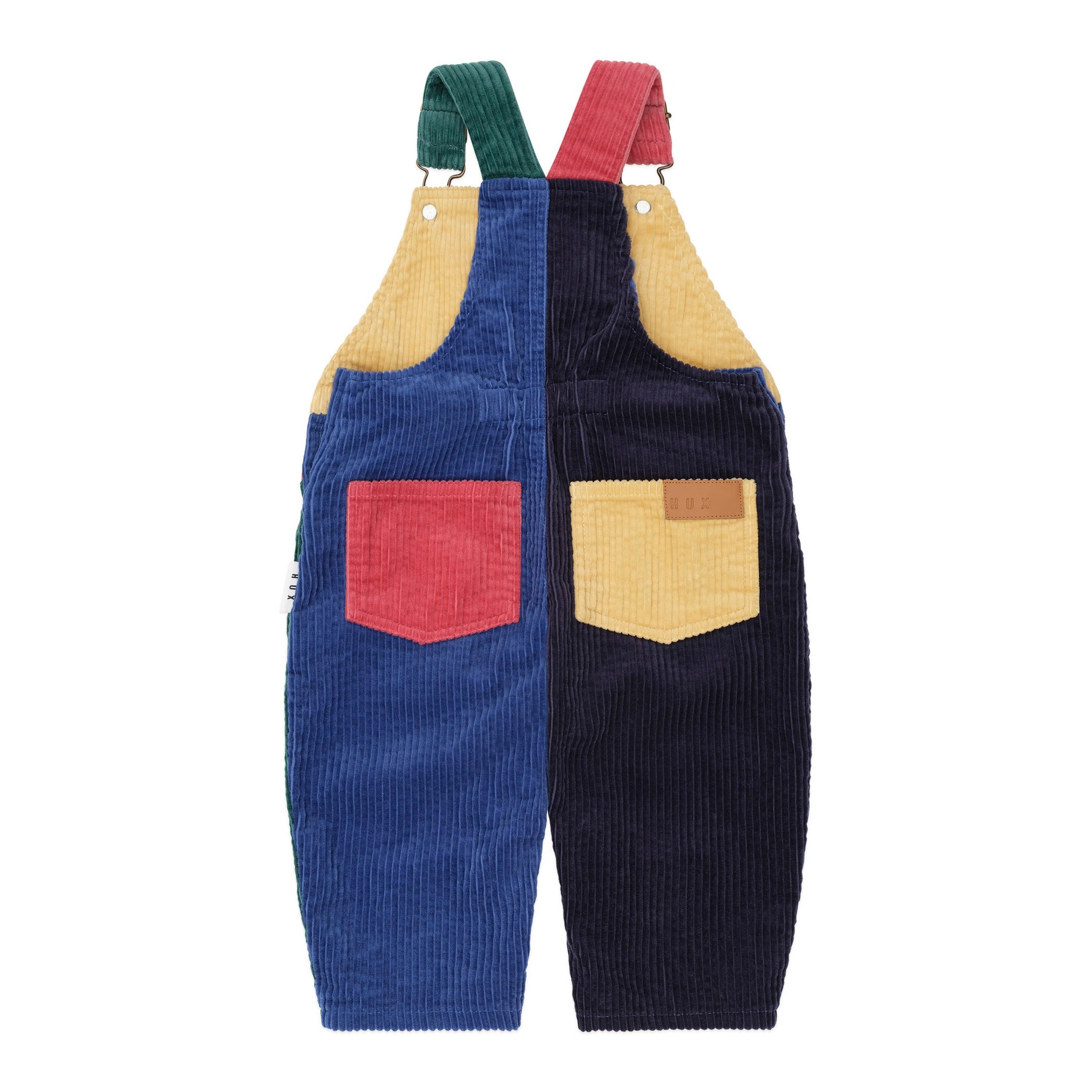 Colour Block Cord Overalls